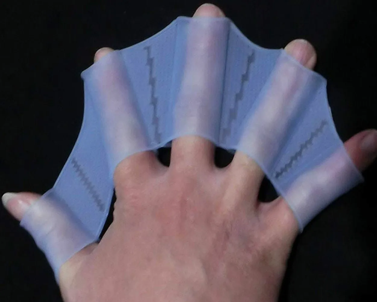 Silicone Webbed Gloves for Swim Training