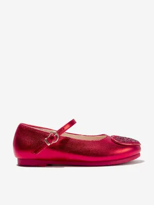 Sophia Webster Girls Leather And Glitter Amora Shoes