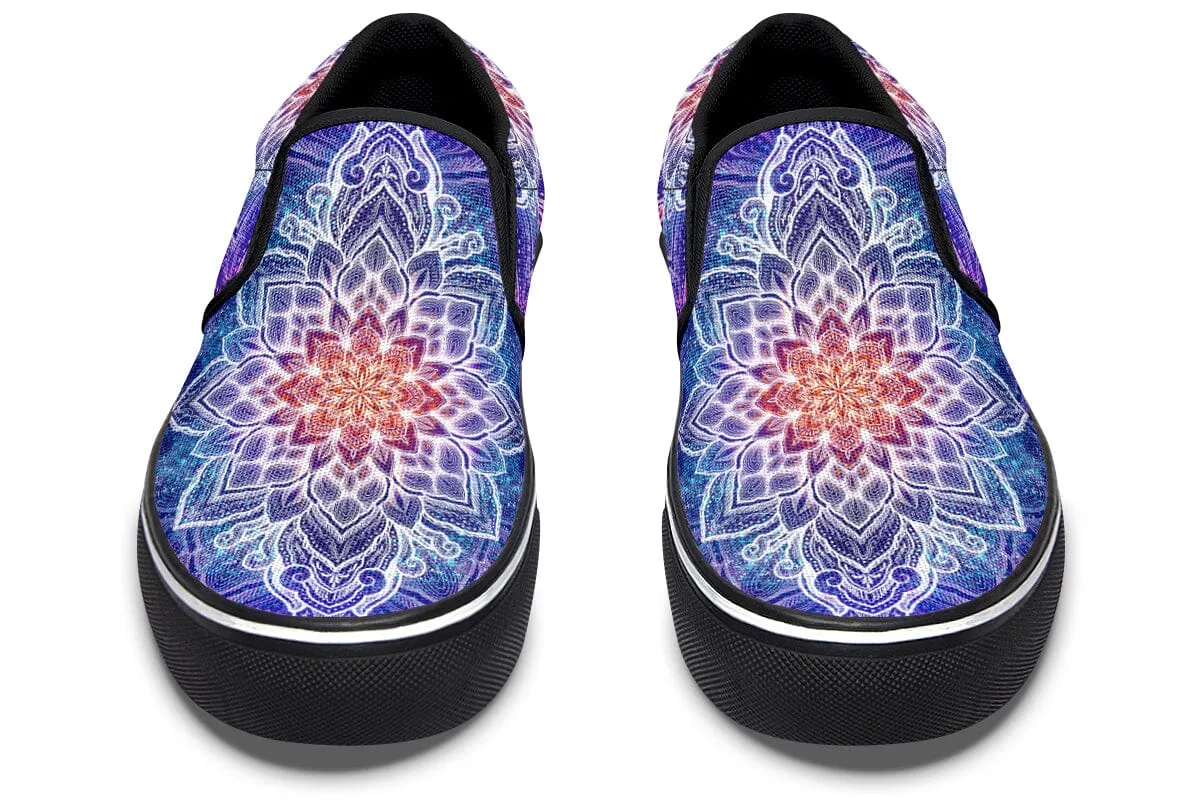 Spark of Joy Mandala Slip on Shoes