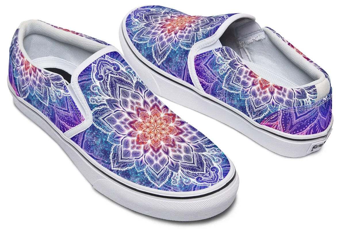 Spark of Joy Mandala Slip on Shoes