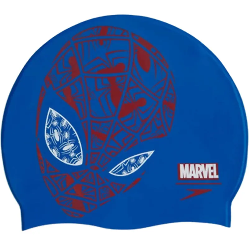 Speedo -  Disney Spiderman Junior Slogan Silicone Cap