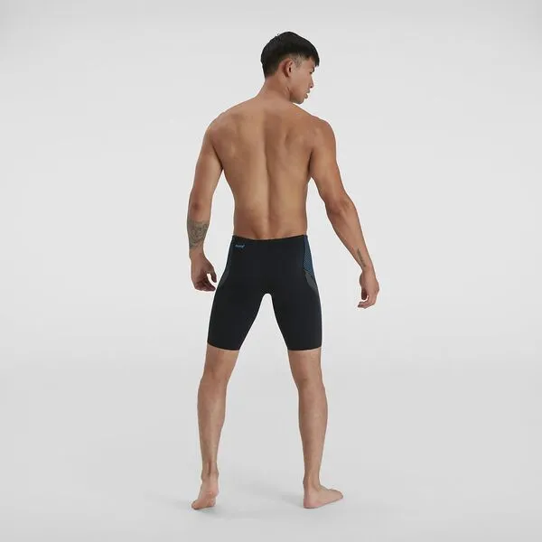 Speedo Mens Tech Panel Jammer - Black/Blue