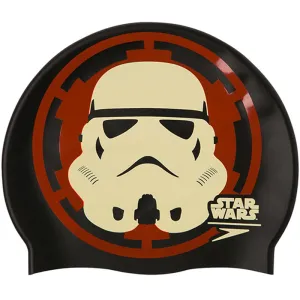 Speedo - Star Wars Stormtrooper Junior Slogan Silicone Cap - Black/Red