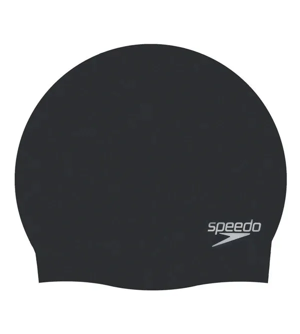 Speedo Unisex Plain Moulded Silicone Swim Cap