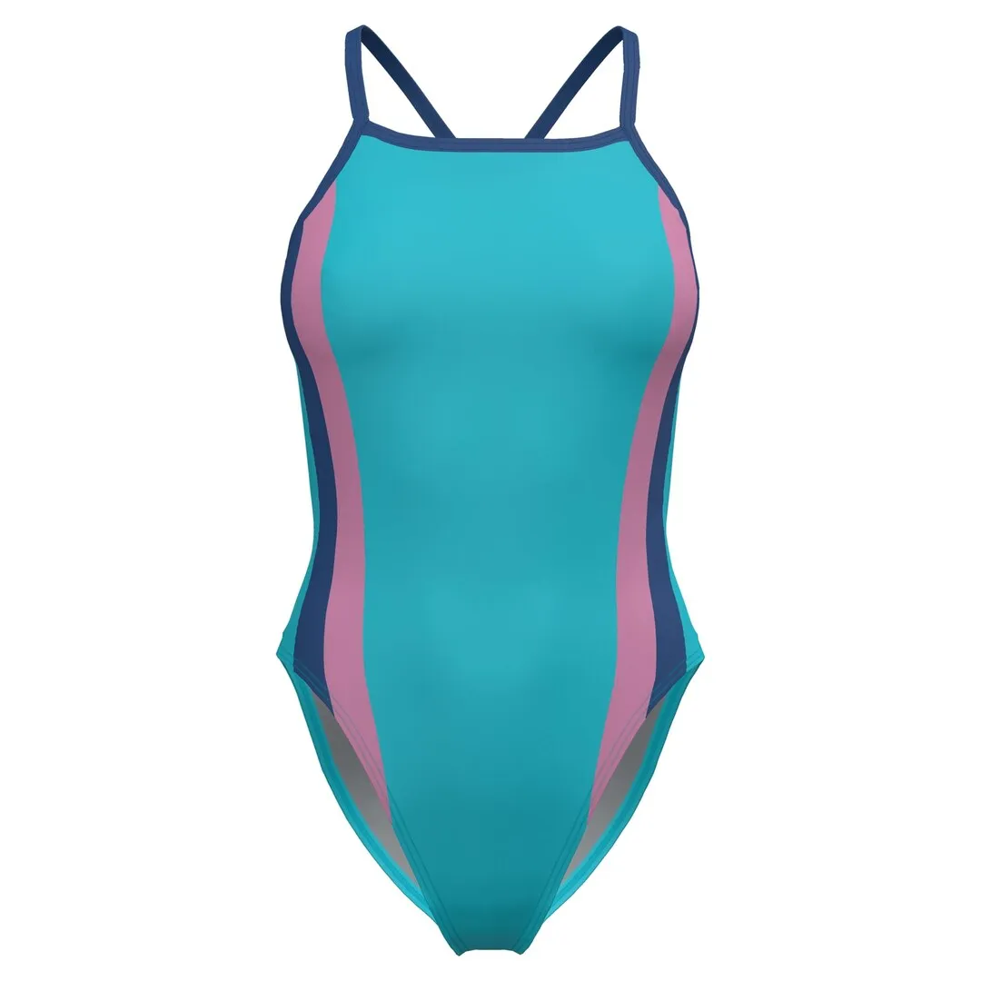 Speedo Women's Color Block One Back One Piece Swimsuit