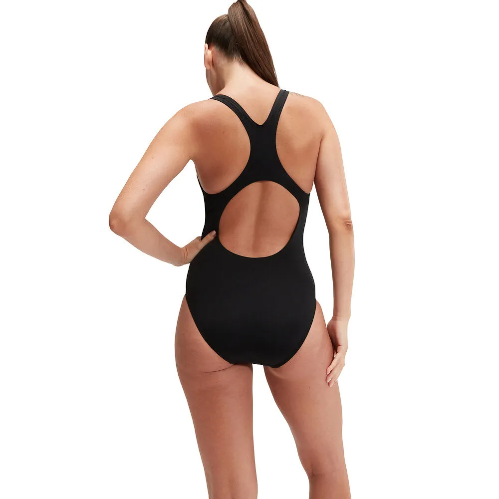 Speedo Womens Digital Printed Medalist Black