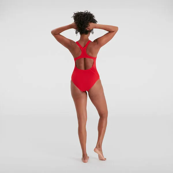 Speedo Womens Eco Endurance  Medalist One Piece - Red