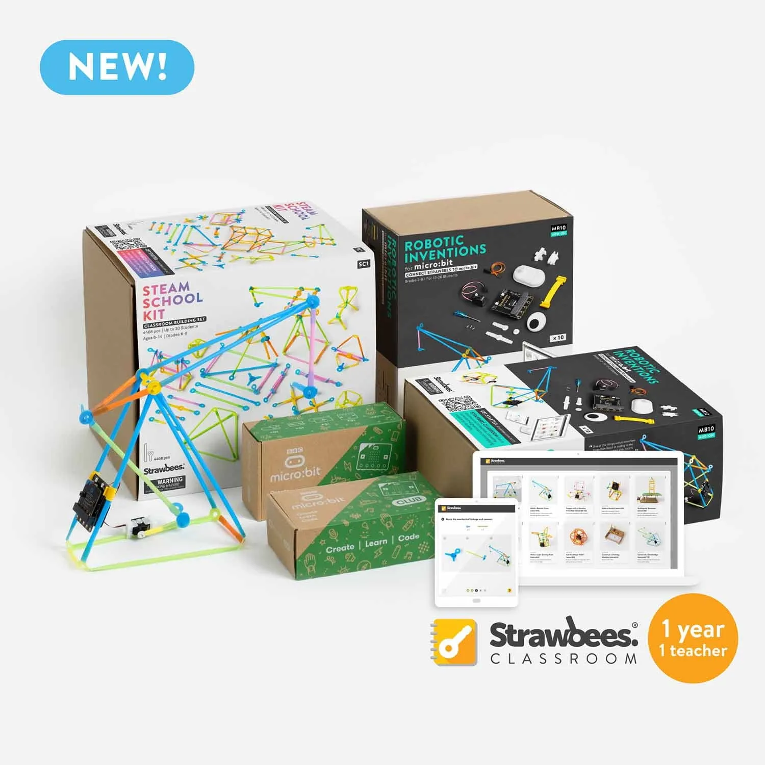 Strawbees STEAM Classroom Robotics - micro:bit