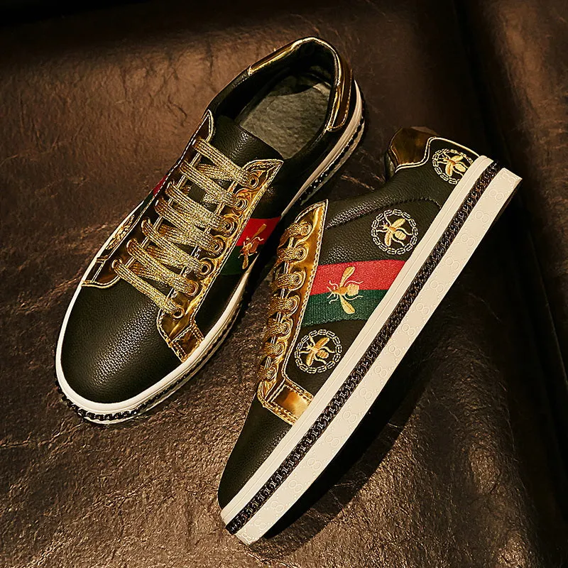 Stylish Brand Embroidered Skateboarding Sneakers