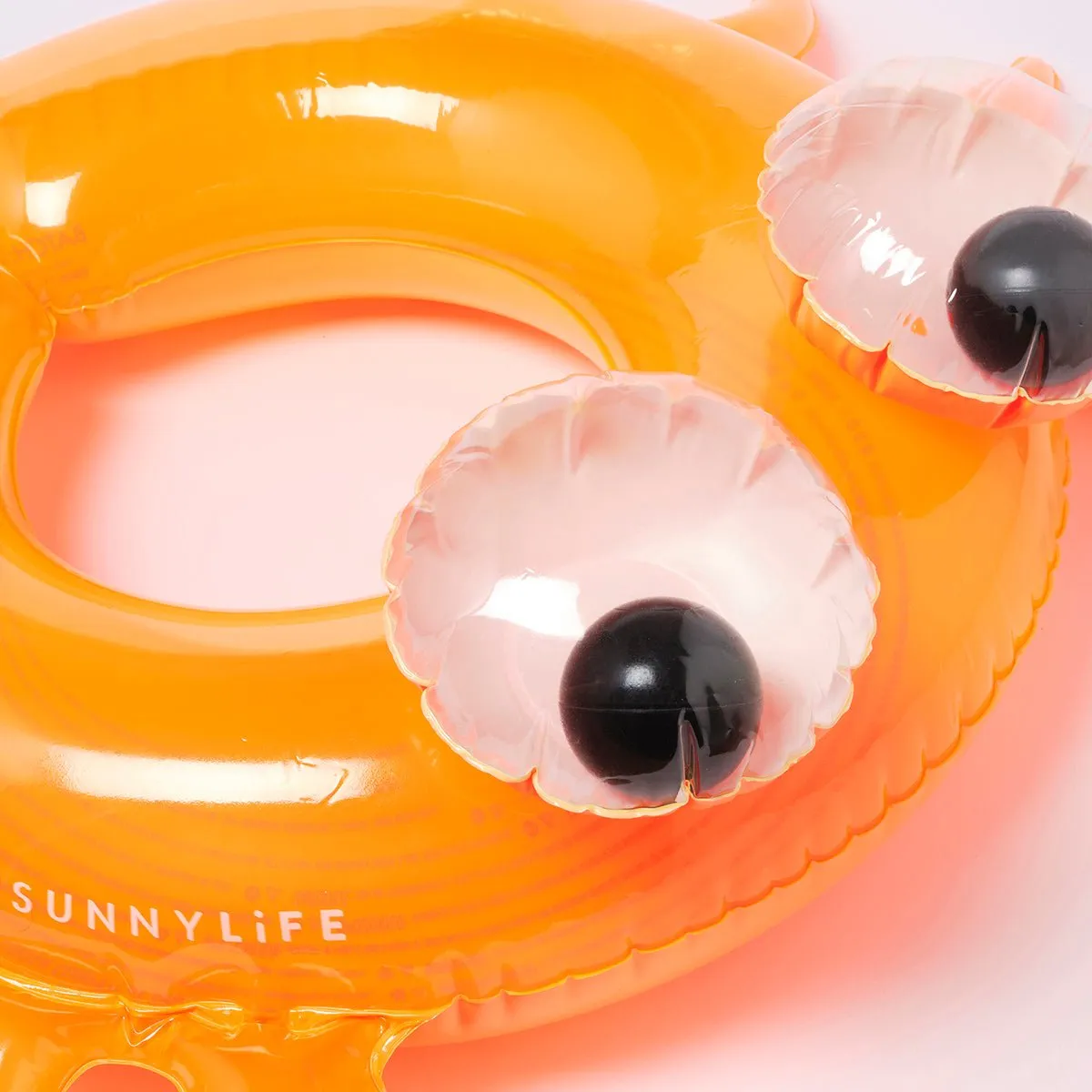 SUNNYLiFE Orange Color Inflatable Kiddy Pool Ring Sonny The Sea Creature