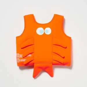 SUNNYLiFE Orange Color Swim Vest 3-6 Sonny the Sea Creature