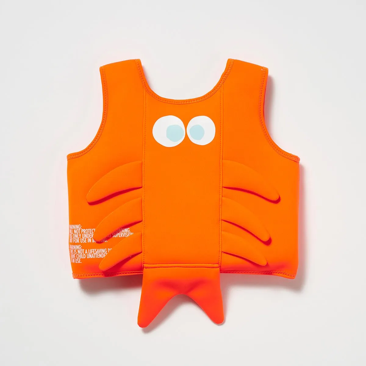 SUNNYLiFE Orange Color Swim Vest 3-6 Sonny the Sea Creature