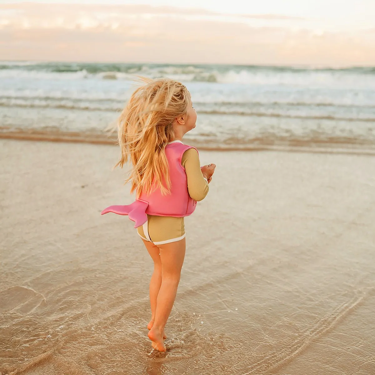 SUNNYLiFE Pink Color Swim Vest  Ocean Treasure Rose