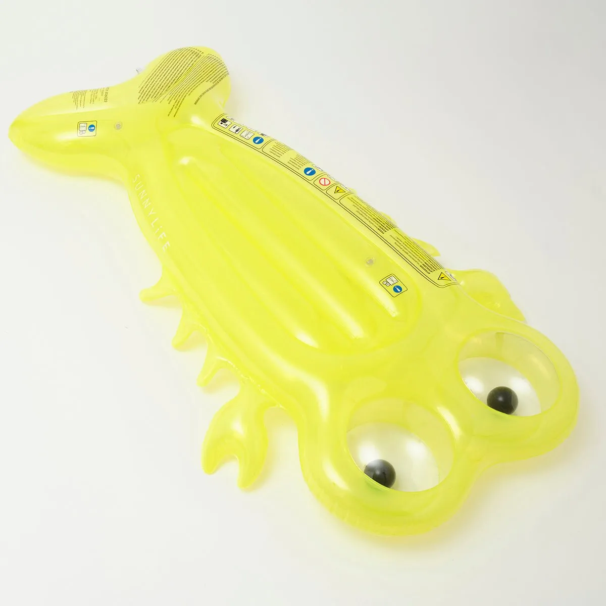 SUNNYLiFE Yellow Color Inflatable Luxe Lie-On Float Sonny The Sea Creature