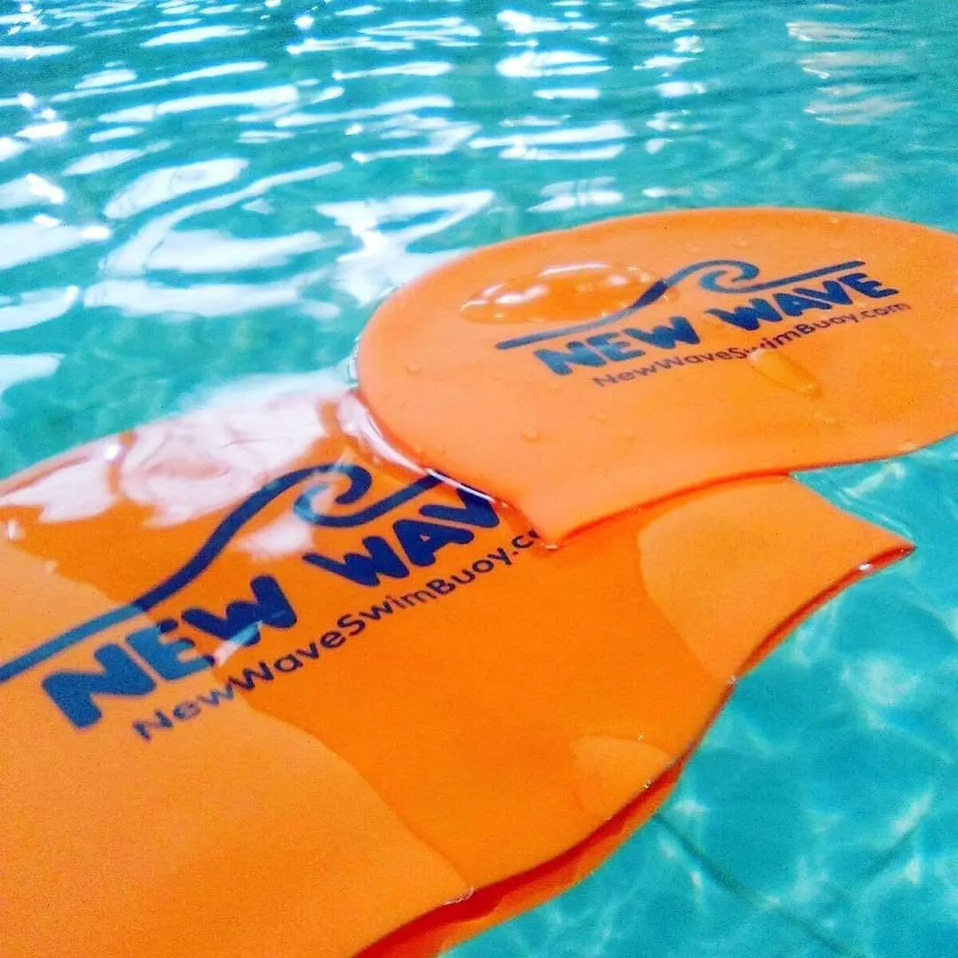 Swim Cap Orange - New Wave Silicone Swim Cap