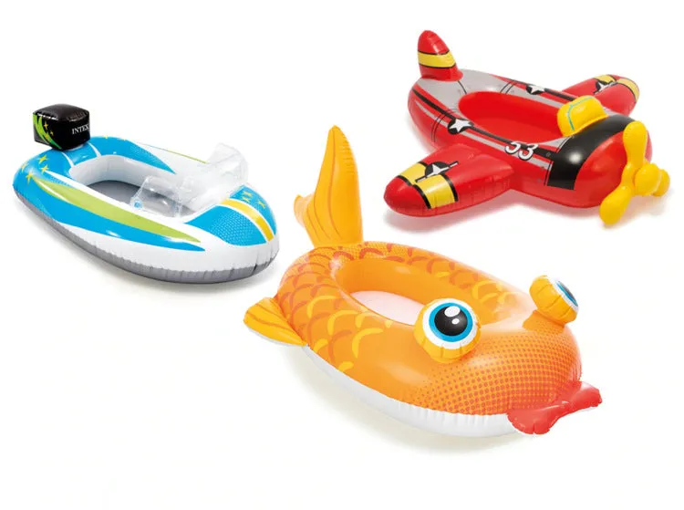 Swimming Pool Cartoon Shape Child's Ring for Sitting Baby's Toilet Seat Floating Boat Swim Ring