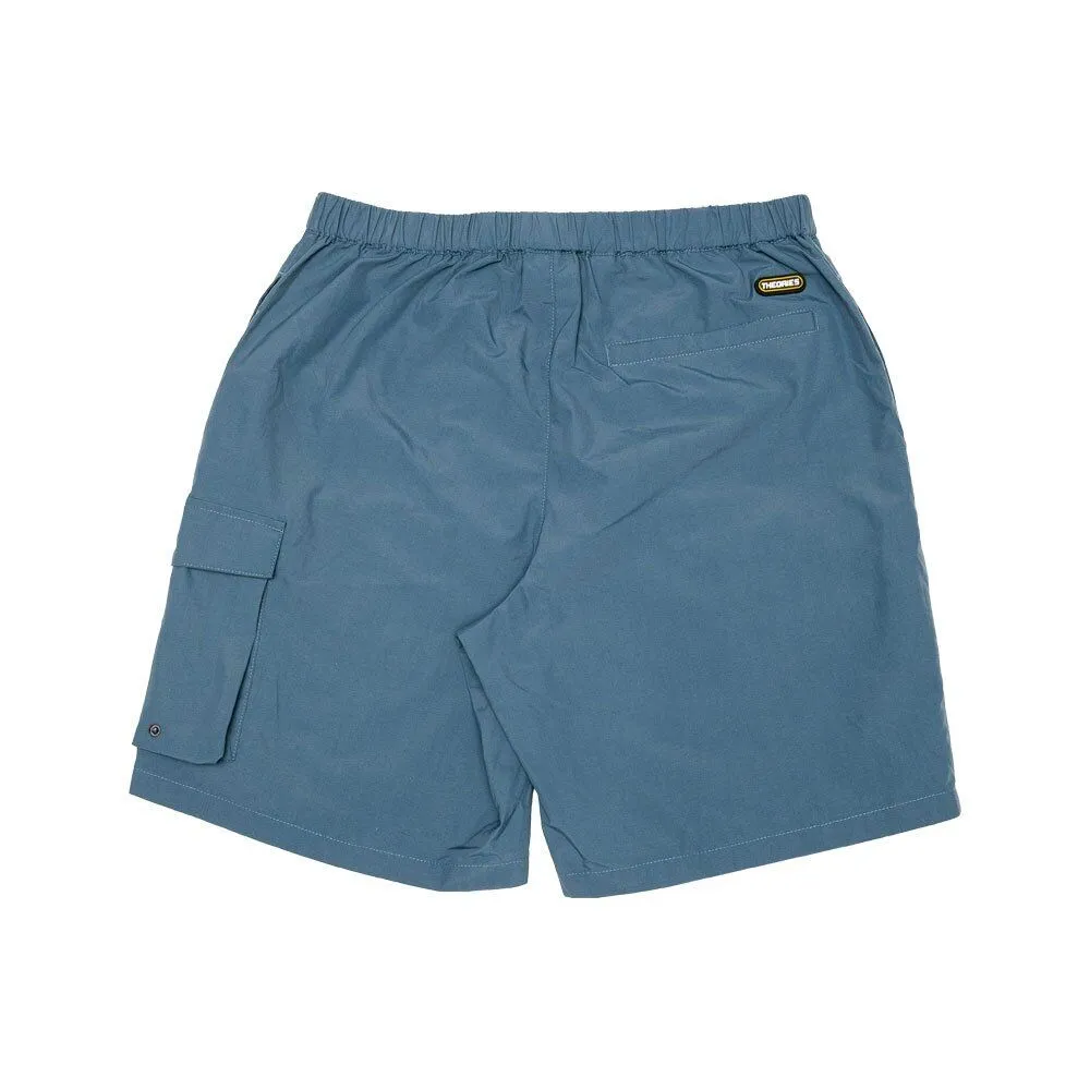 THEORIES NYLON HIKING SHORTS STEEL BLUE