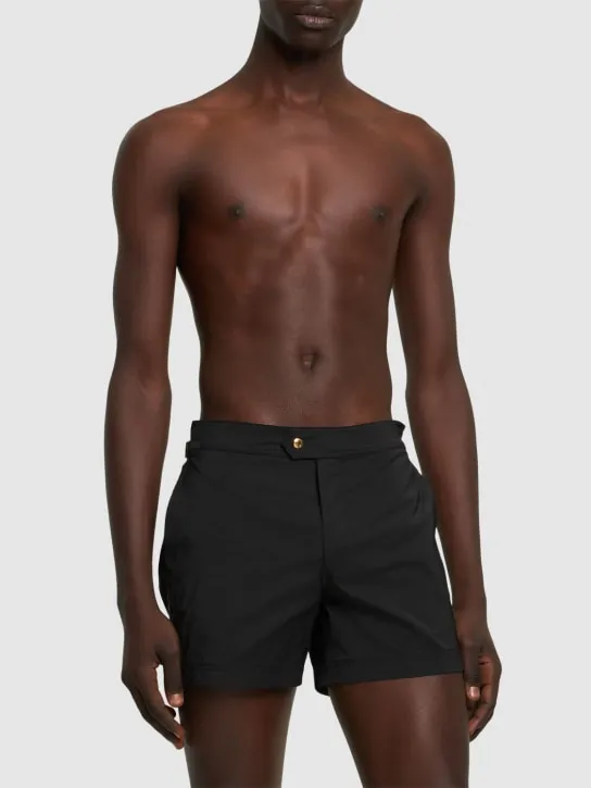 Tom Ford   Compact poplin swim shorts 