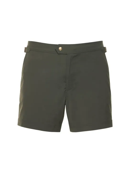 Tom Ford   Compact poplin swim shorts 