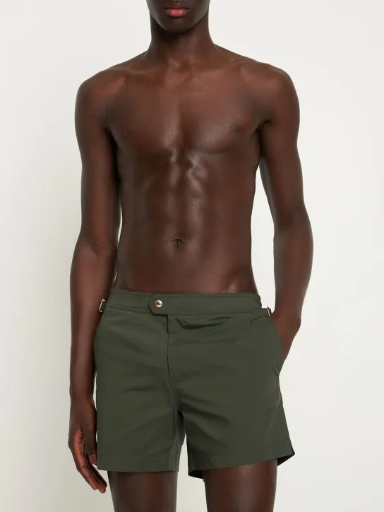 Tom Ford   Compact poplin swim shorts 