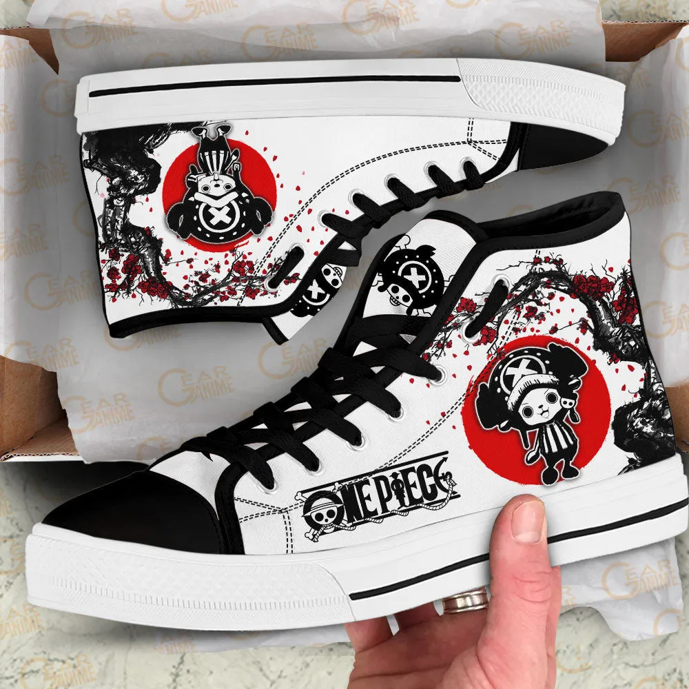 Tony Tony Chopper High Top Shoes Anime OP Sneakers Japan Style