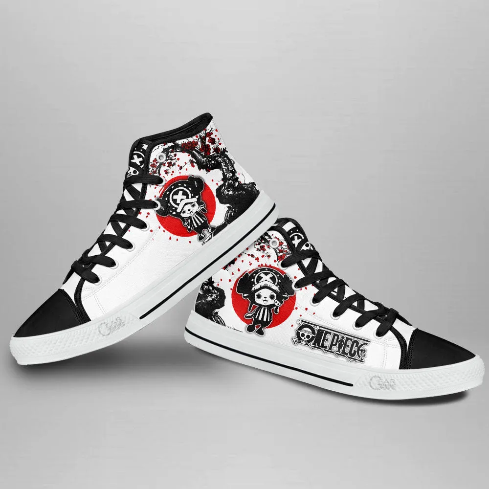 Tony Tony Chopper High Top Shoes Anime OP Sneakers Japan Style