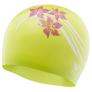 TYR Flowers Silicone Adult Swim Cap