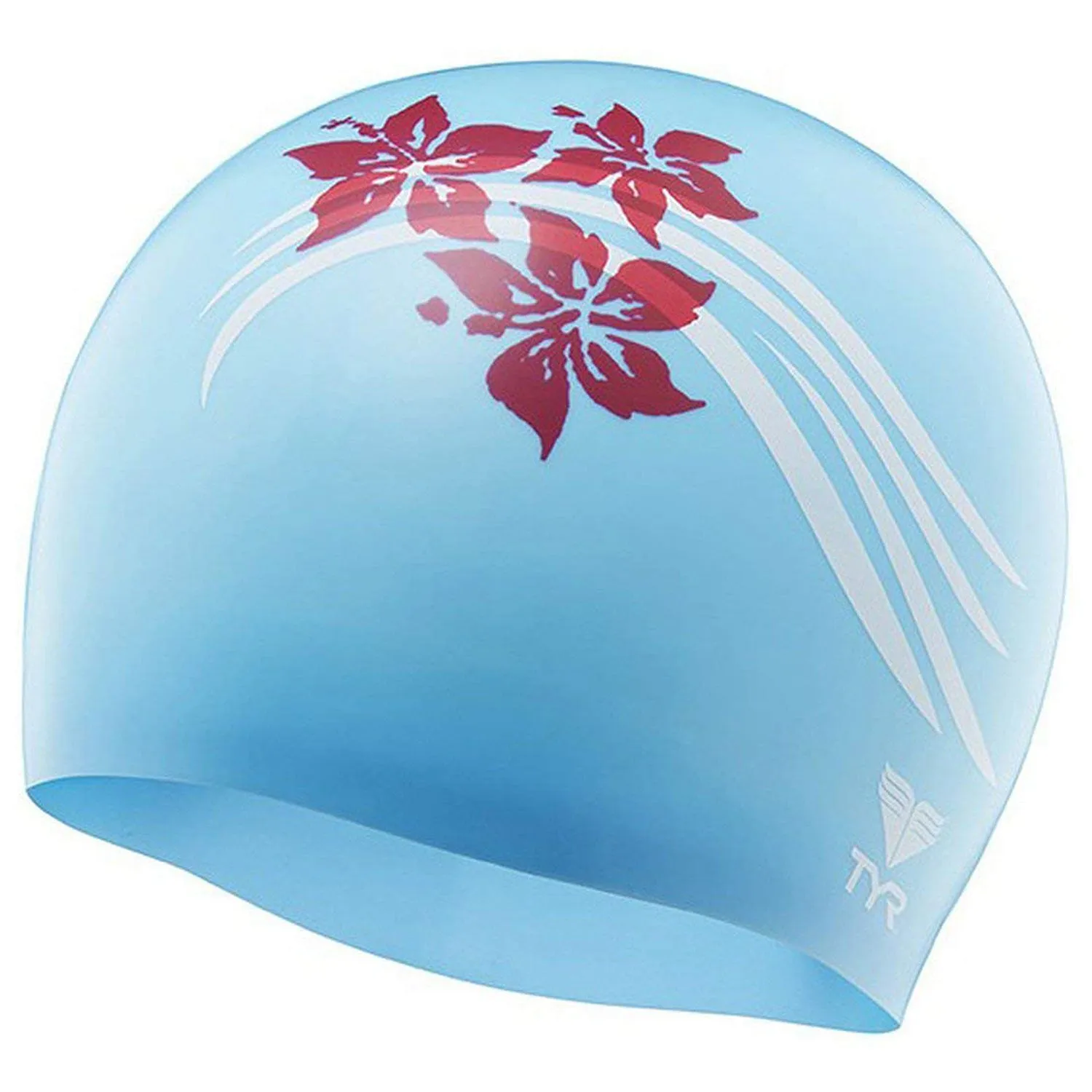 TYR Flowers Silicone Adult Swim Cap