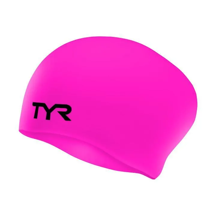 TYR Long Hair Silicone Swim Cap