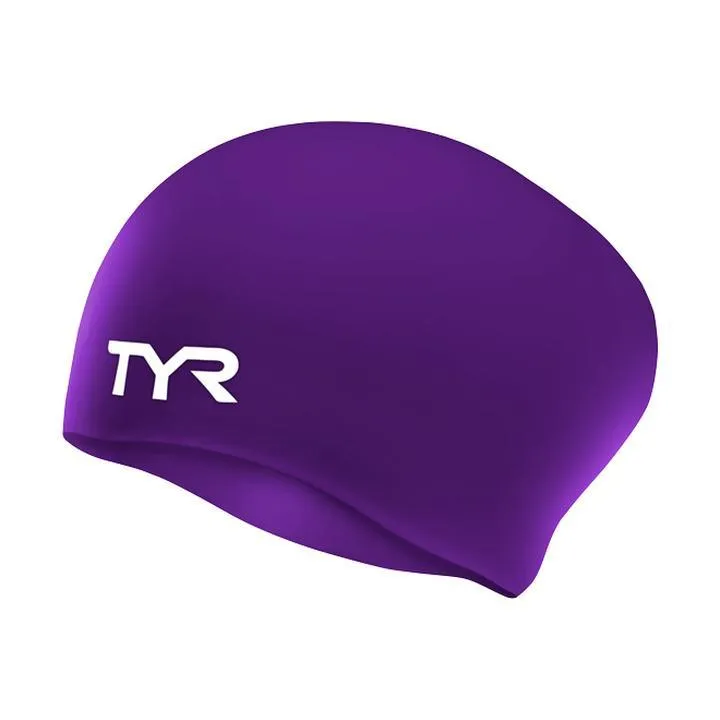 TYR Long Hair Silicone Swim Cap