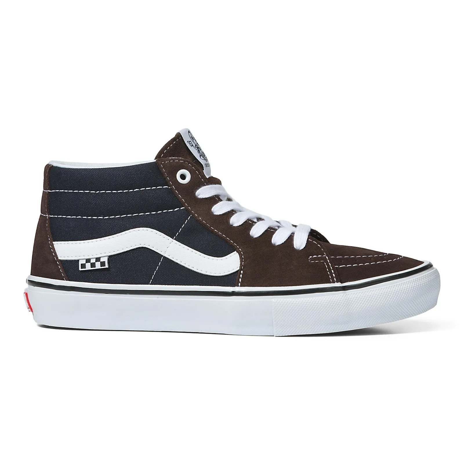 Vans Skate Grosso Mid Shoes - Dark Brown/Navy