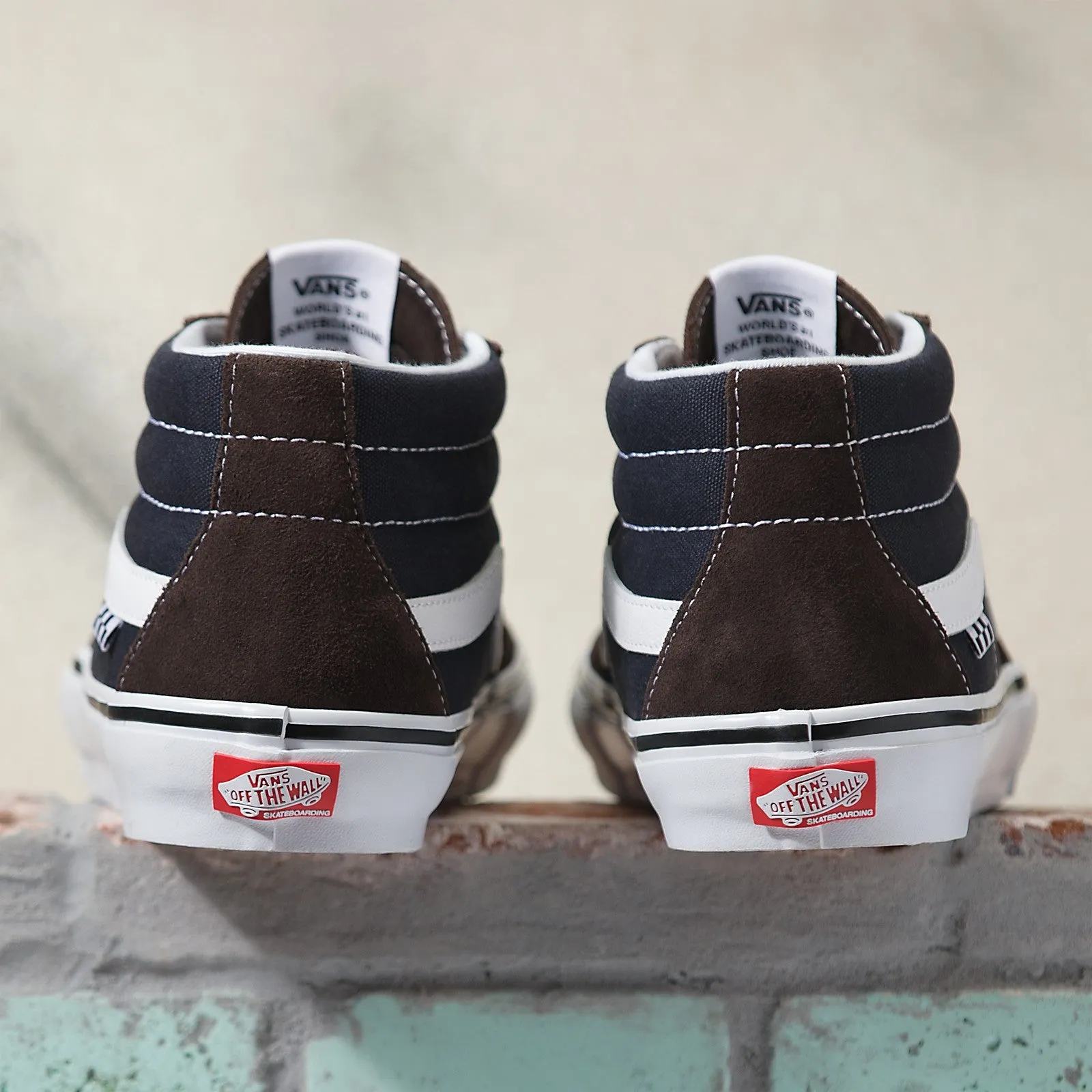 Vans Skate Grosso Mid Shoes - Dark Brown/Navy