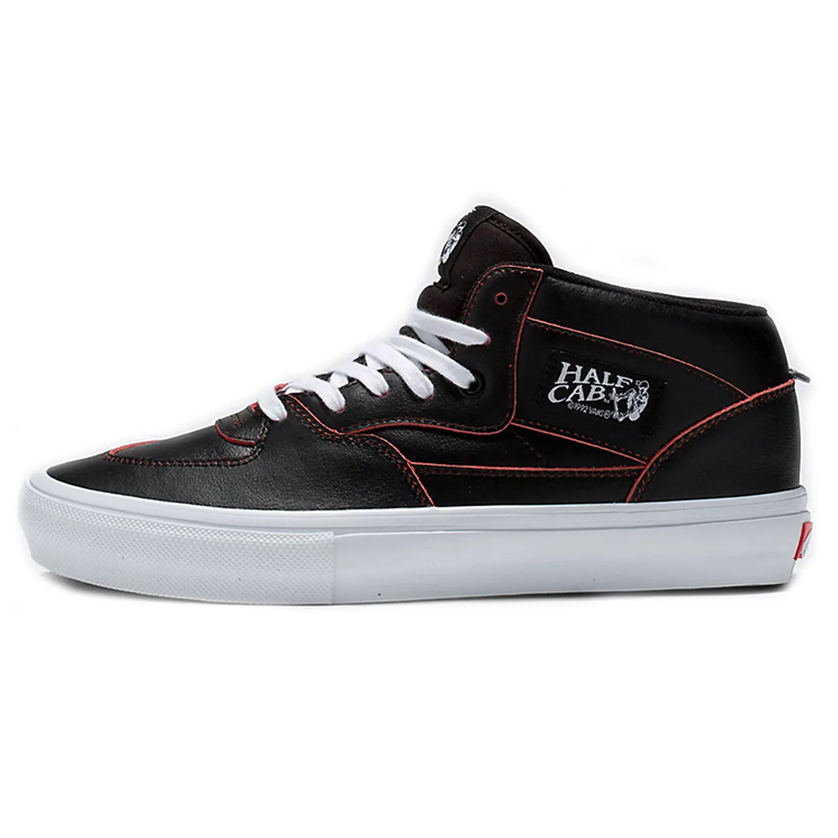 Vans Skate Half Cab - Black/Orange Leather Wearaway