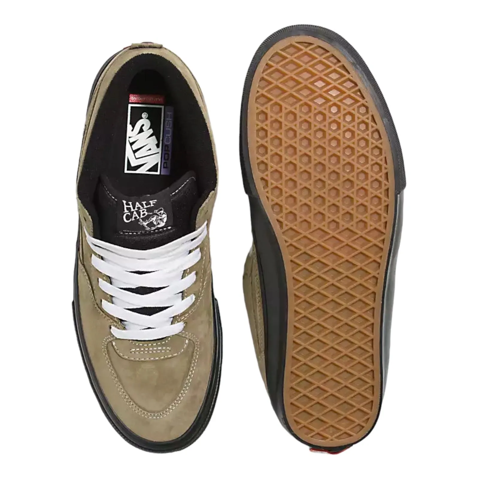 Vans Skate Half Cab Pig Suede Olive/Black