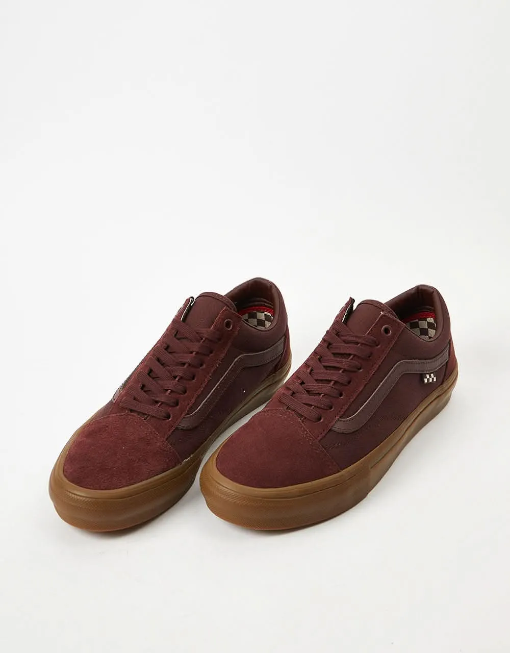 Vans Skate Old Skool Skate Shoes -  Dark Red/Gum