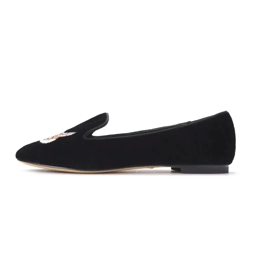 Vixen Velvet Embroidered Women's Loafers