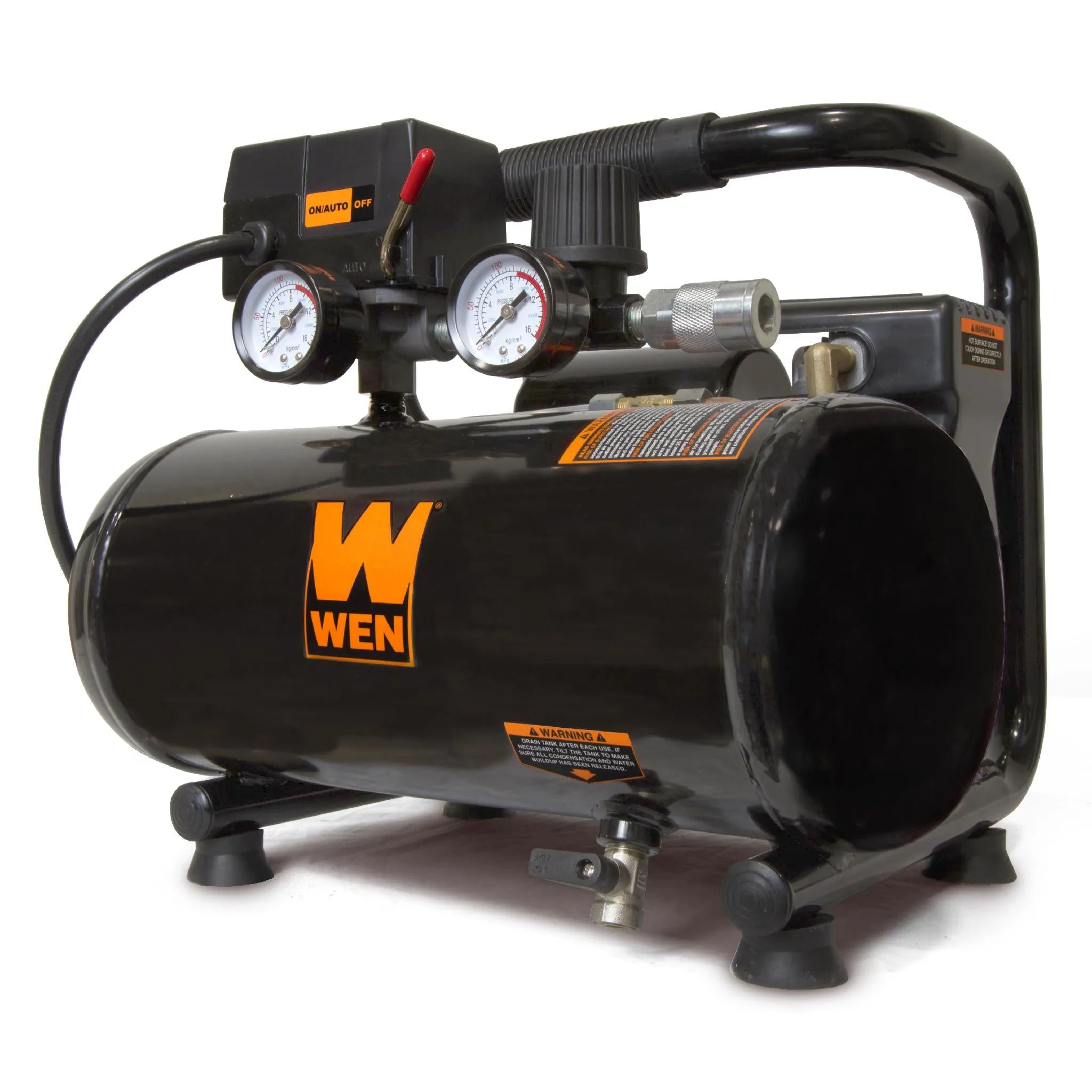 WEN 2281 1-Gallon Oil-Free Horizontal Portable Air Compressor