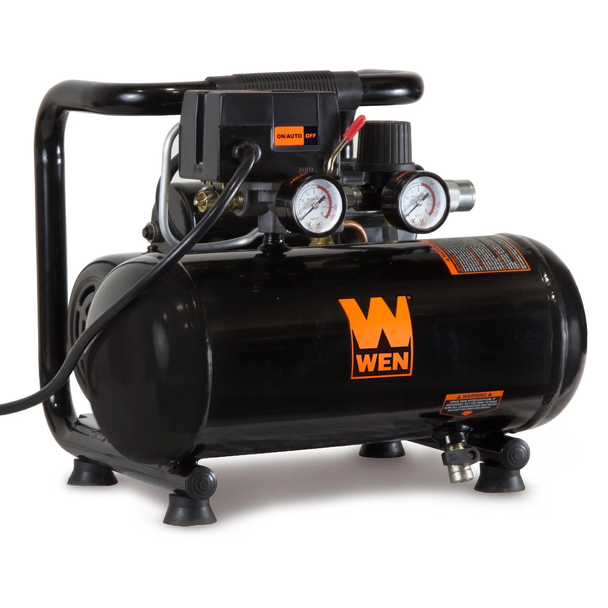 WEN 2281 1-Gallon Oil-Free Horizontal Portable Air Compressor