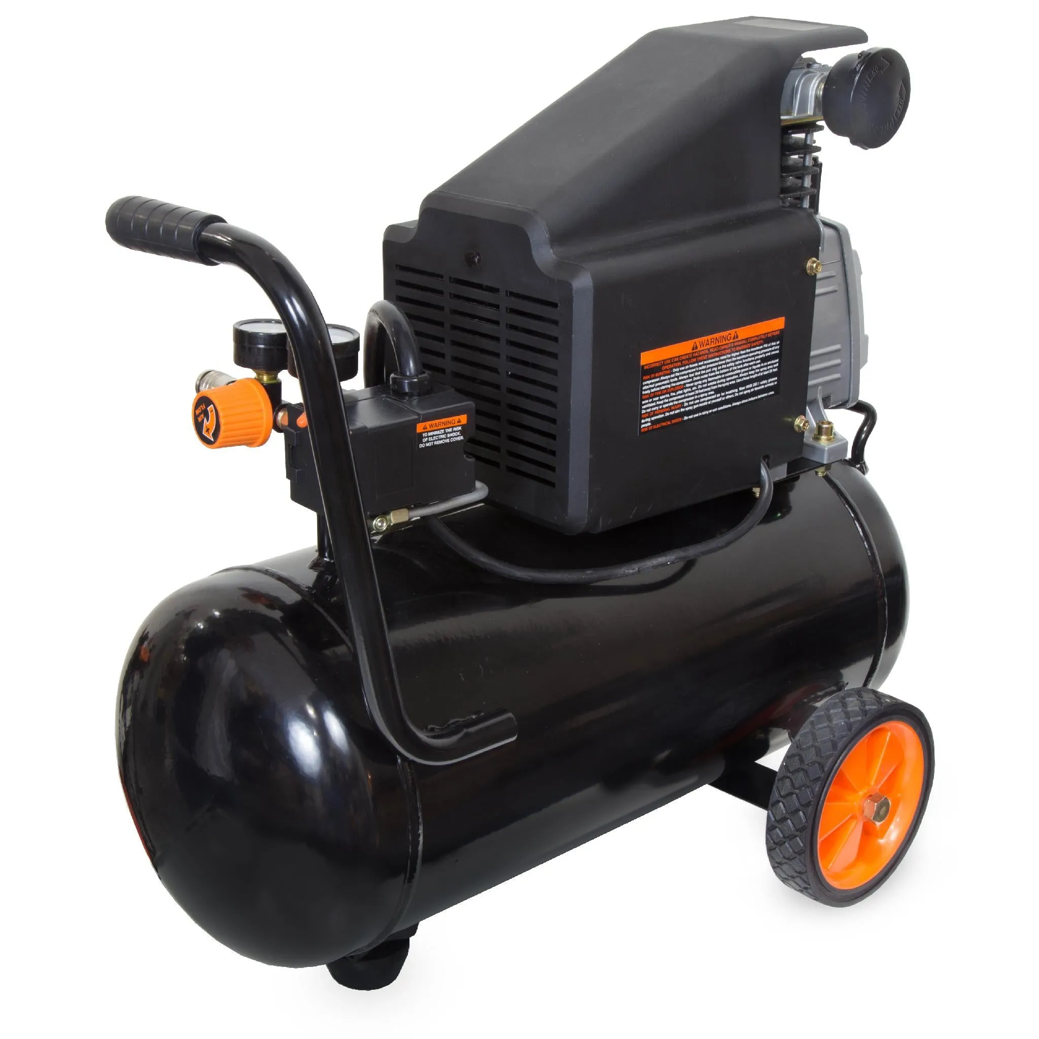 WEN 2287 6-Gallon Oil-Lubricated Portable Horizontal Air Compressor