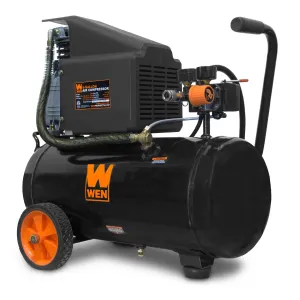 WEN 2287 6-Gallon Oil-Lubricated Portable Horizontal Air Compressor