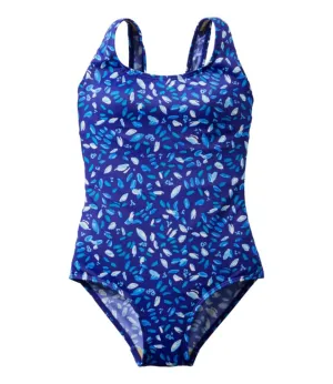 Women's BeanSport Swimwear, Scoopneck Tanksuit Print