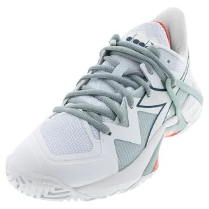 Women's B.Icon 2 AG Tennis Shoes White and Surf Spray