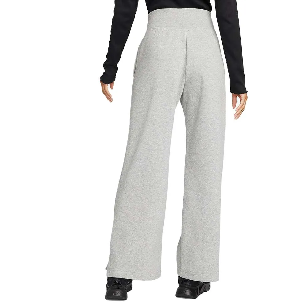 Women's Fleece High Rise Pant Wide - Dark Grey Heather