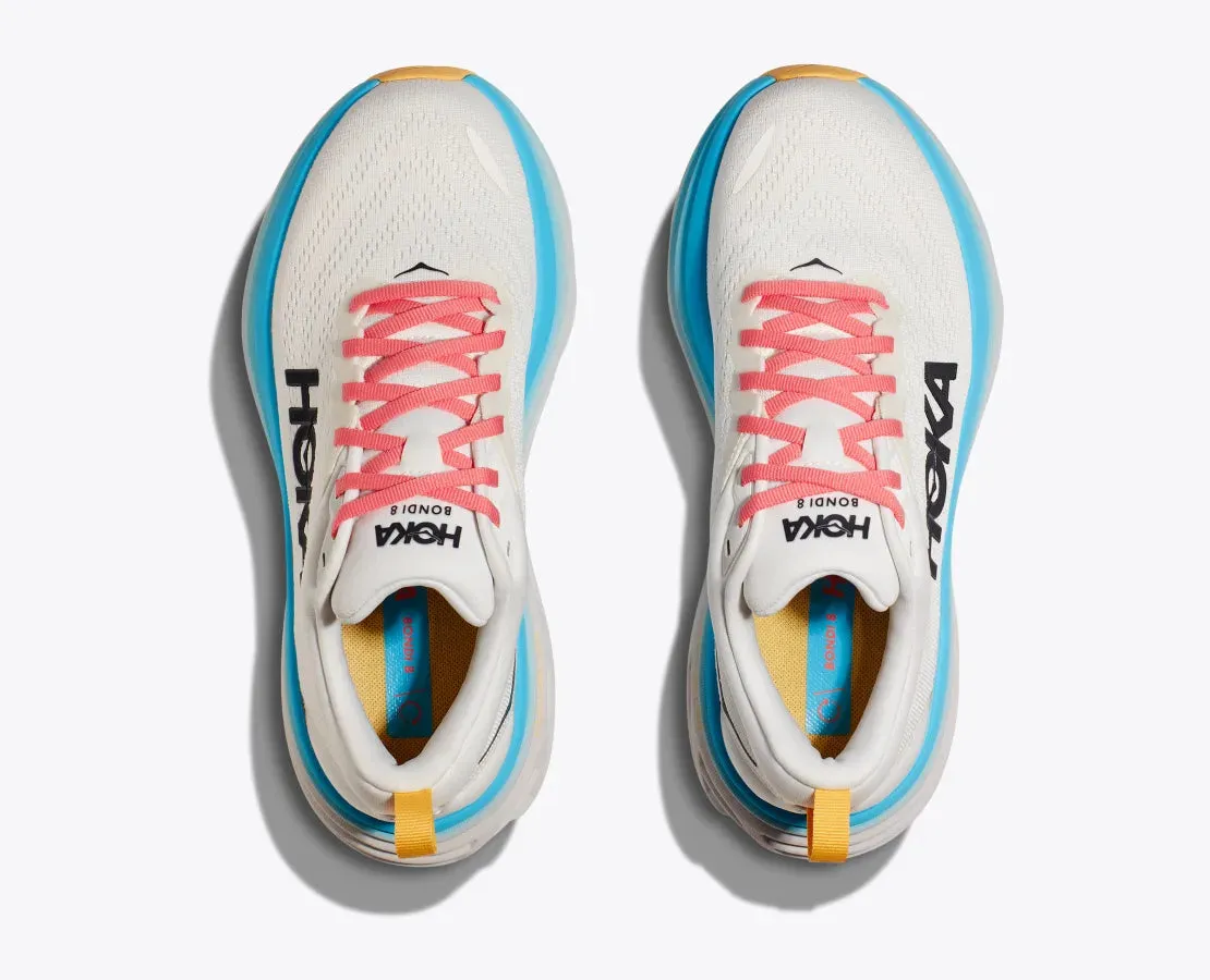 Women's Hoka Bondi 8 (Blanc De Blanc / Swim Day)