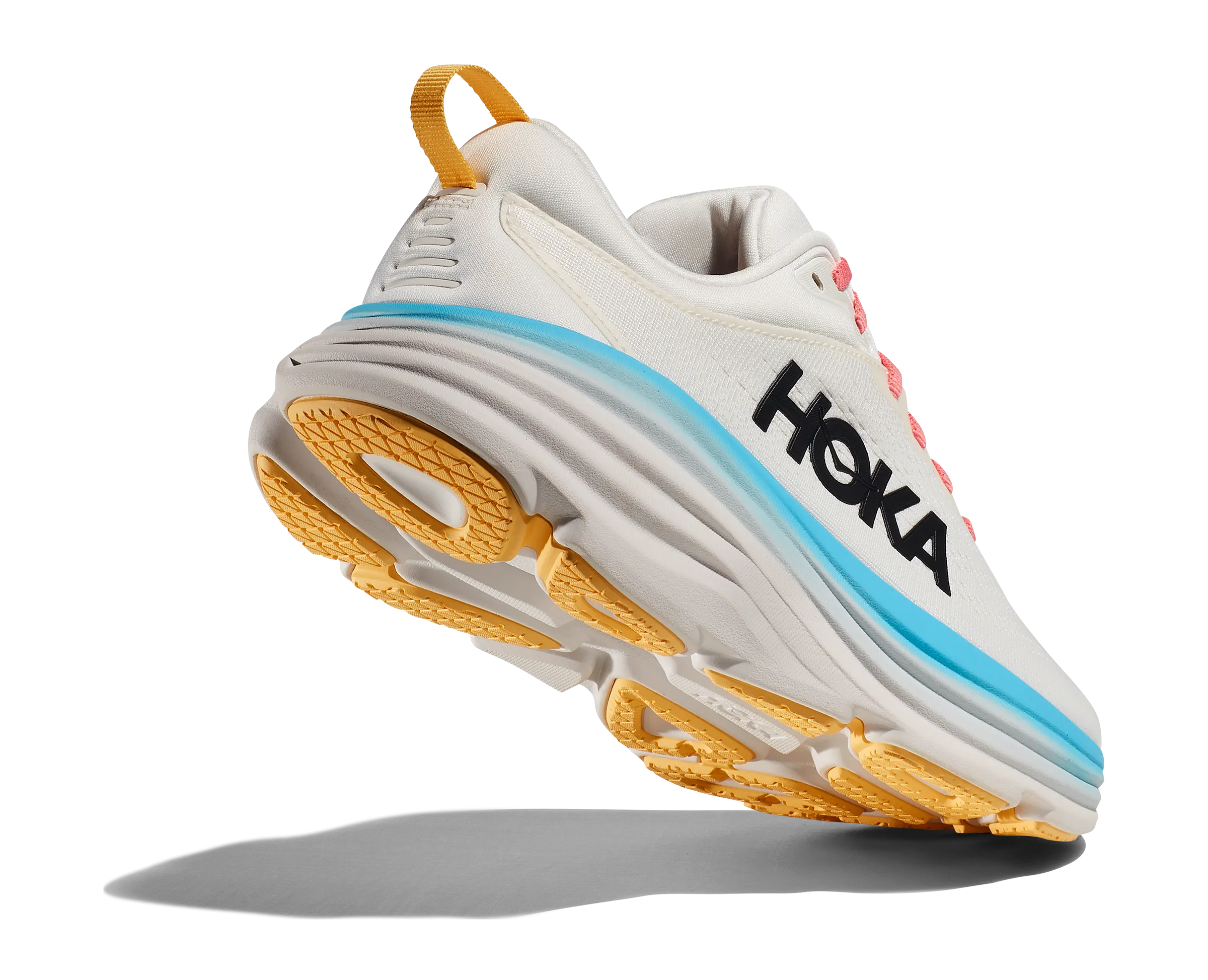 Women's Hoka Bondi 8 Color: Blanc/ Swim Day