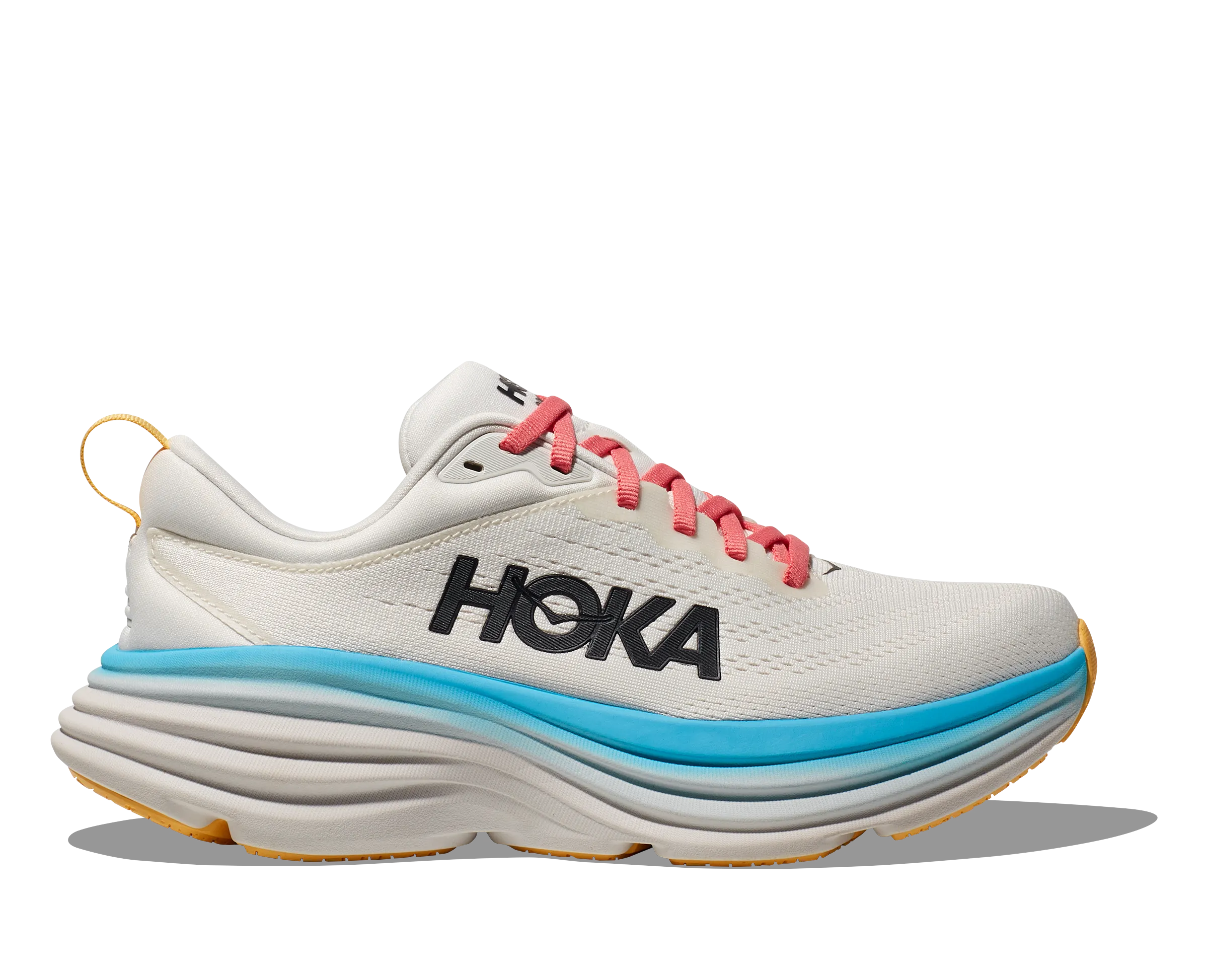 Women's Hoka Bondi 8 Color: Blanc/ Swim Day