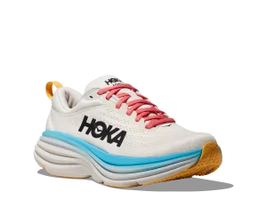 Women's Hoka Bondi 8 Color: Blanc/ Swim Day