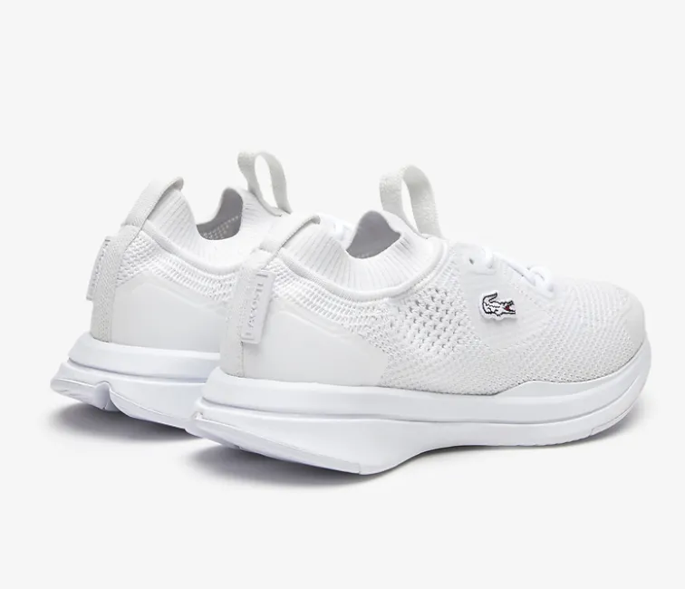 Women's Lacoste Run Spin Knit 123 1 SFA (White/Off White)