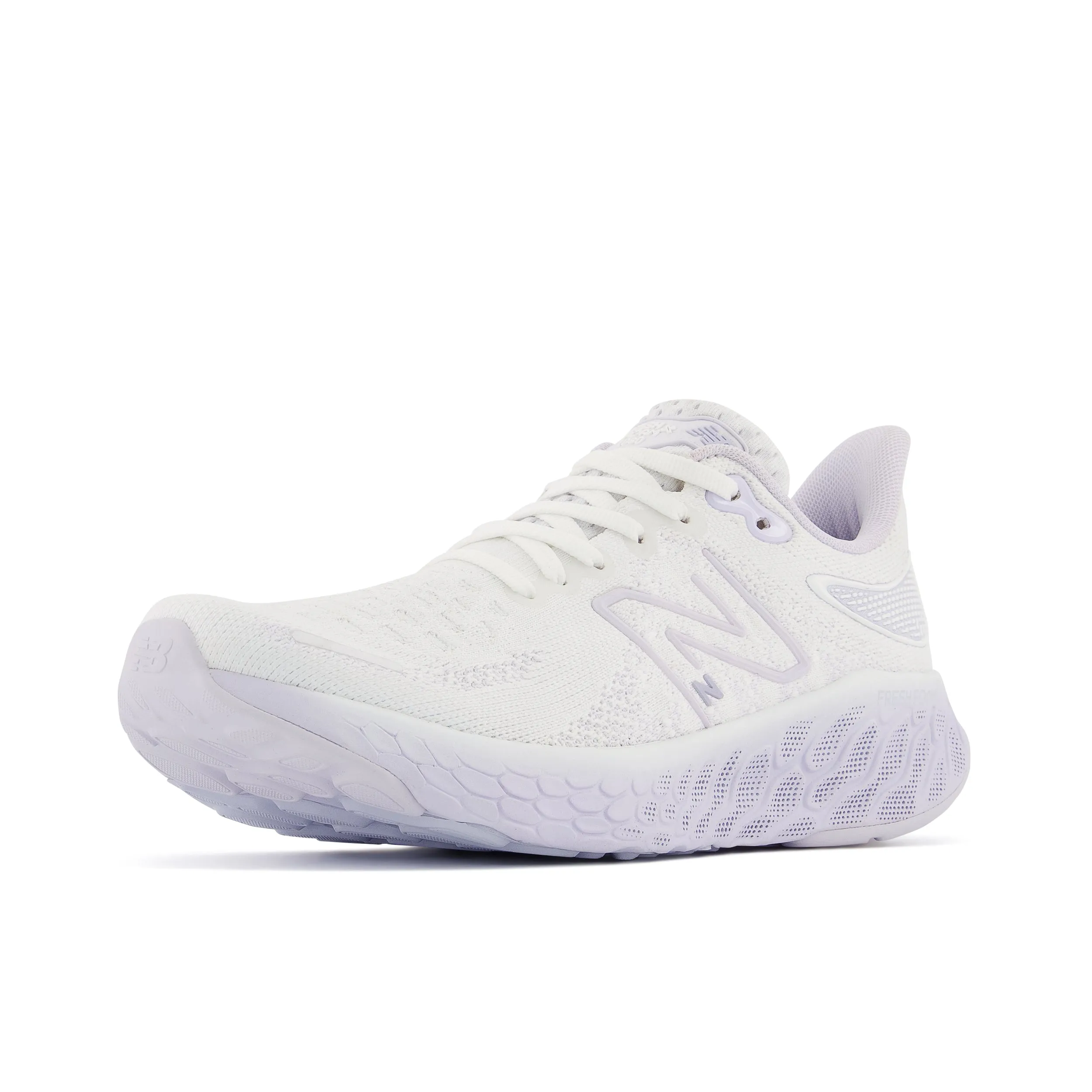 Women's New Balance Fresh Foam X 1080v12 Color: White with Libra and Violet Haze