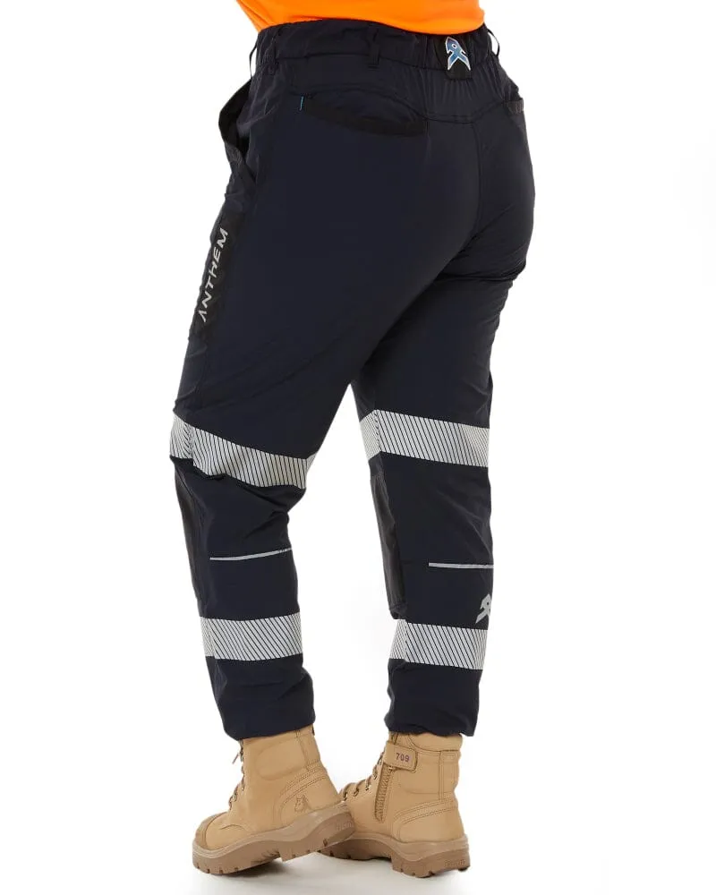 Womens Taped Triumph Pant - Navy